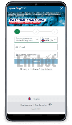 Sportingbet Mobile App Registration