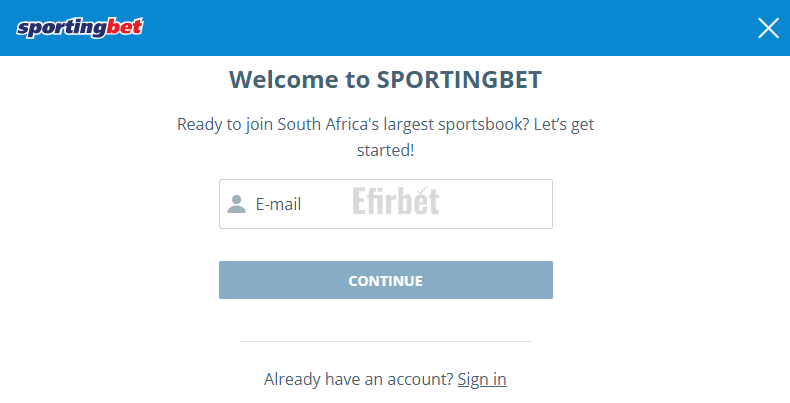 Sportingbet South Africa registration
