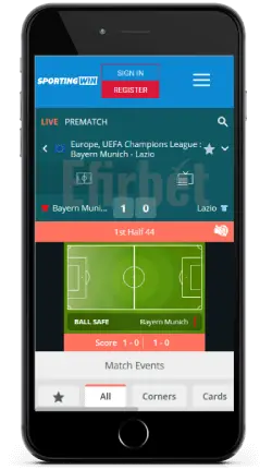 SportingWin Live Sports on iOS