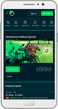 Sportsbet.io mobile version