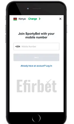 Sportybet mobile registration for iOS
