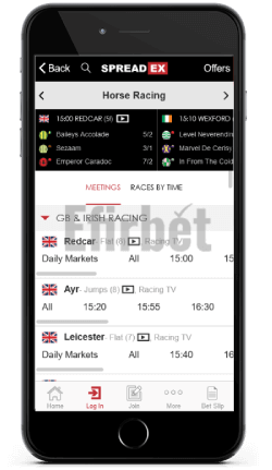 SpreadEx Horse Racing on iOS
