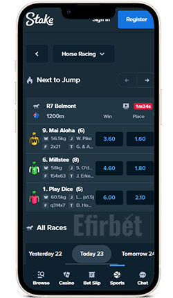 Stake iOS App Horse Racing