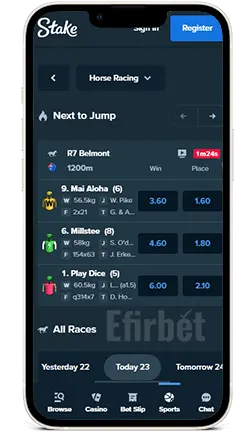 Stake iOS App Horse Racing