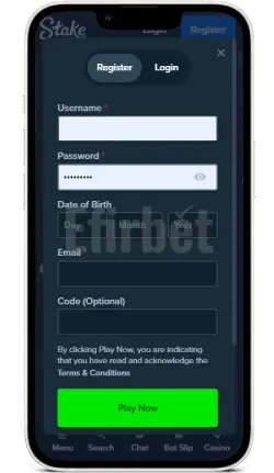 Stake mobile registration