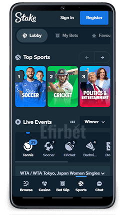 Stake Mobile Sportsbook