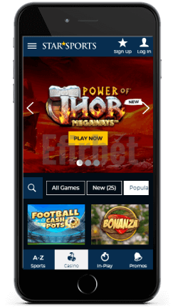 StarSports mobile casino games for iOS