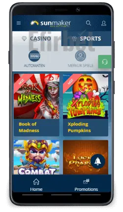 Sunmaker Android casino app