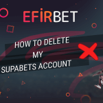 Supabets delete account