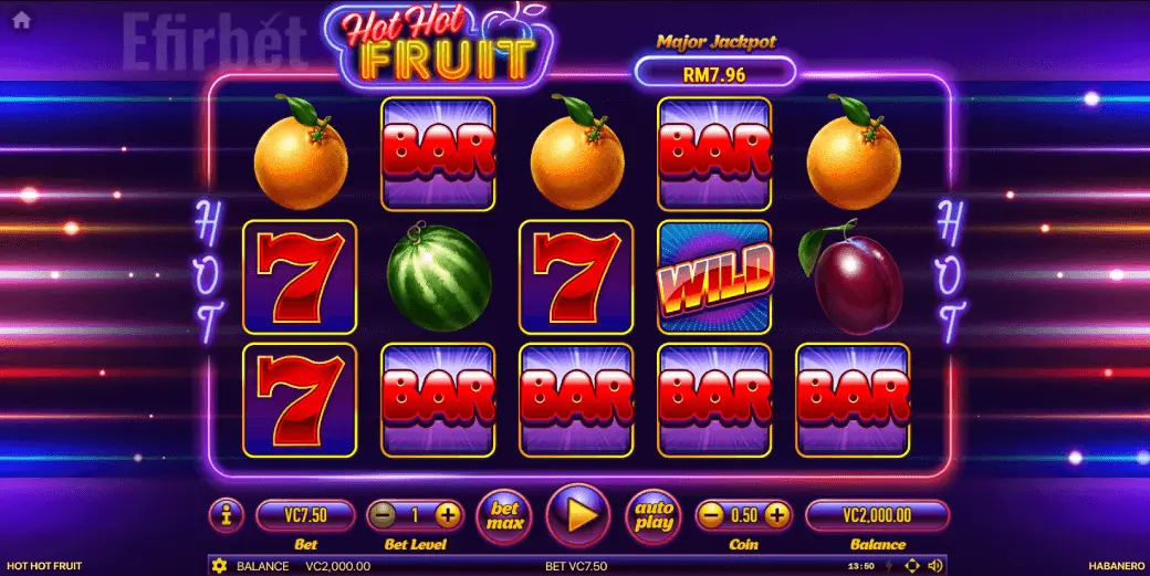 Supabets Instant Games - Hot Hot Fruits Demo