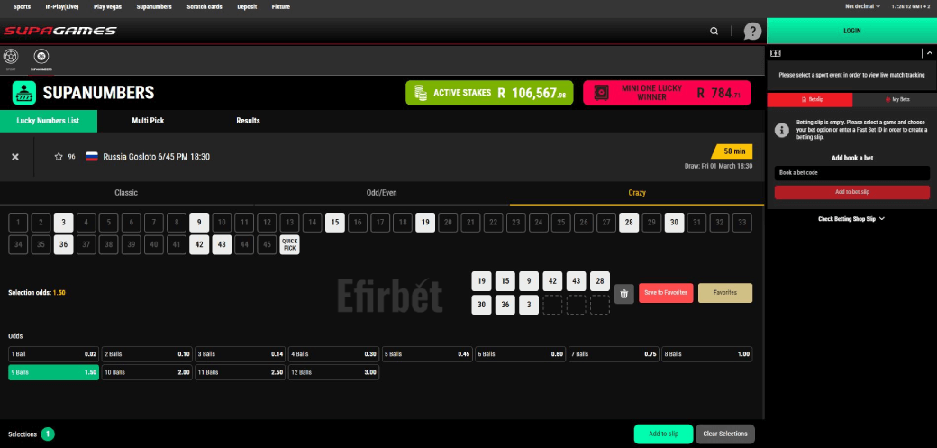 Supabets Numbers - How to Play