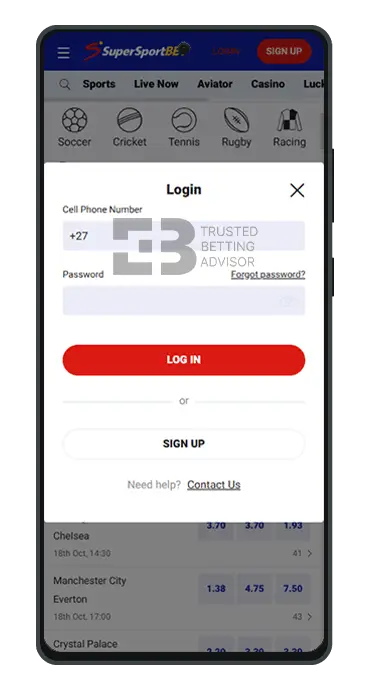 SuperSportBet App Login