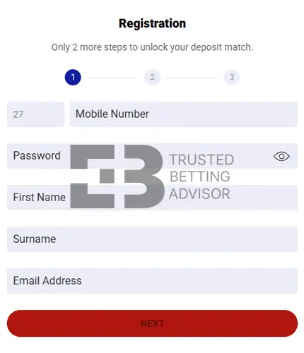SuperSportBet Bonus Code Field