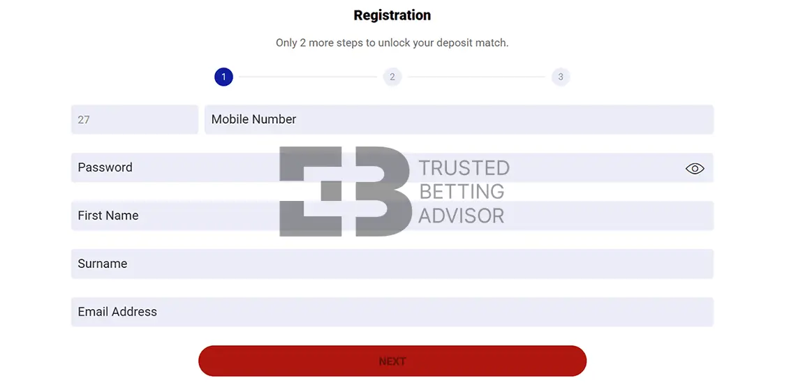 SuperSportBet Registration Form