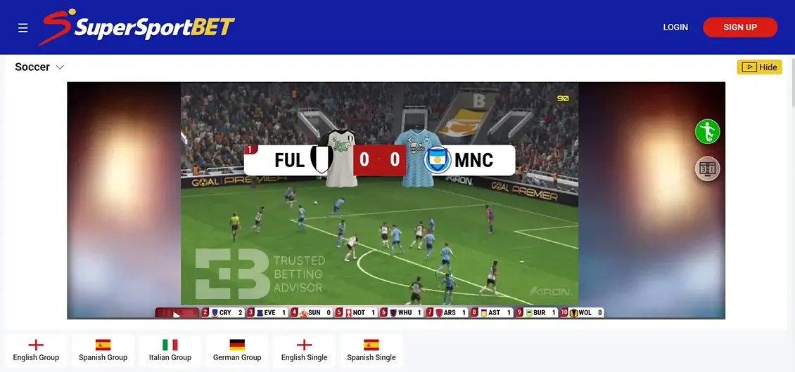 SuperSportBet Virtual Sports