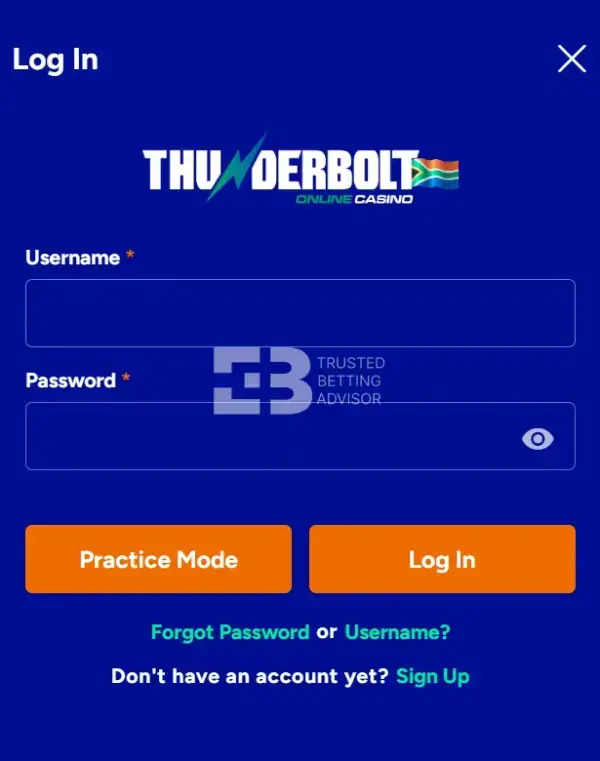 Thunderbolt Casino Login