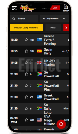 Tic Tac Bets app Lucky Numbers