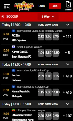 Tic Tac Bets app screenshot