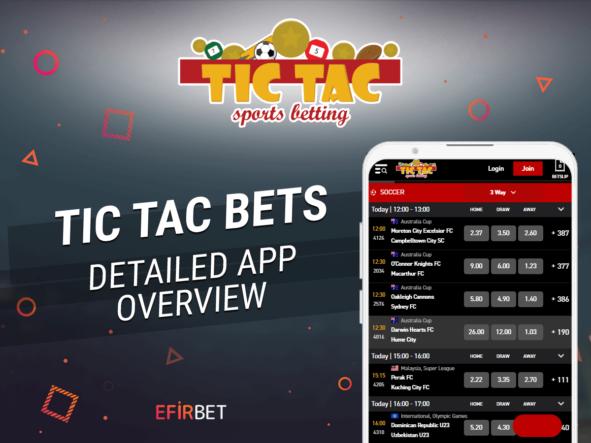 Tic Tac Bets App