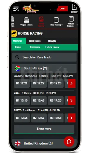 Tic Tac Bets app Horse Racing
