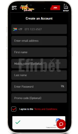 Tic Tac Bets App Registration