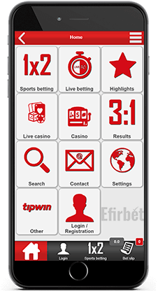TipWin mobile app for iPhone