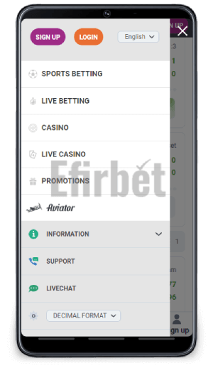 Tonybet app navigation