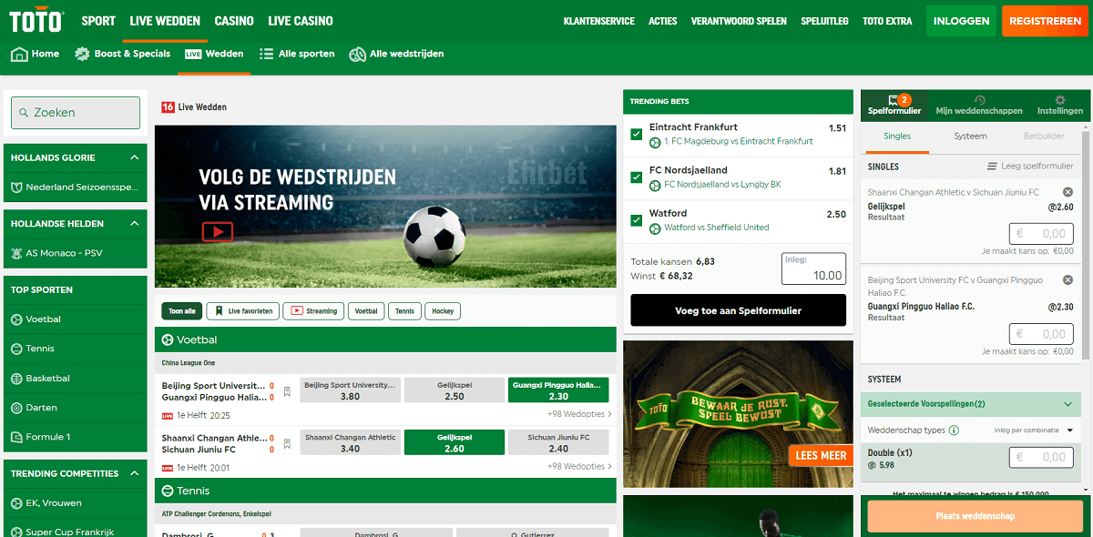 TOTO best betting sites netherlands