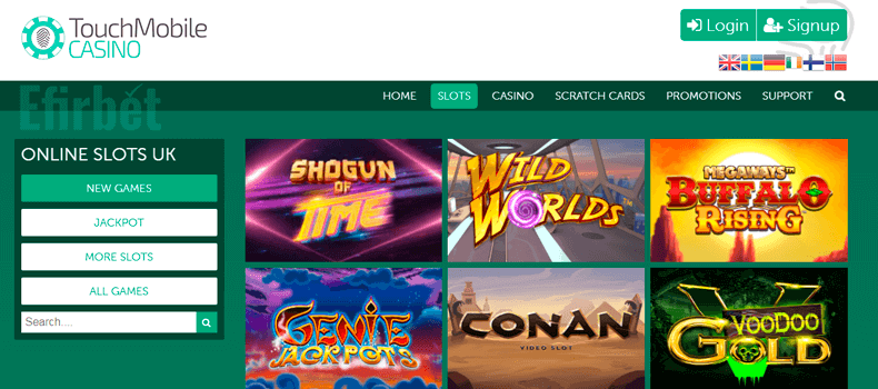 Touch Mobile casino games