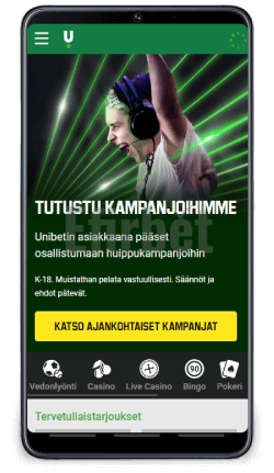 Unibet Android-sovellus