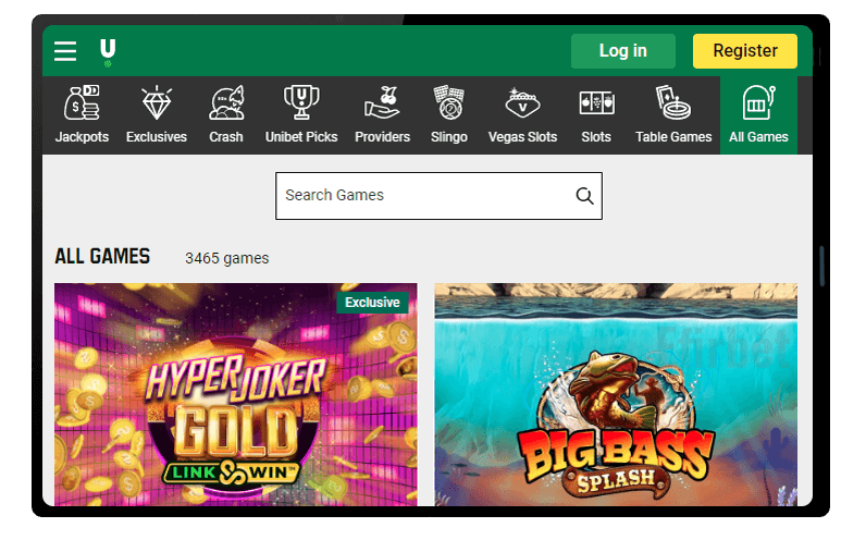 Unibet Casino Mobile Version