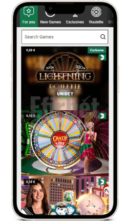 Unibet app live casino