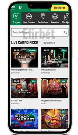 Unibet iOS App Live Casino