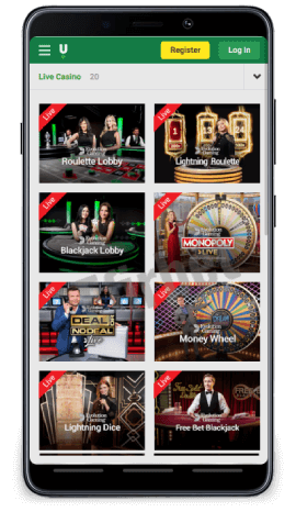 Unibet mobile casino app