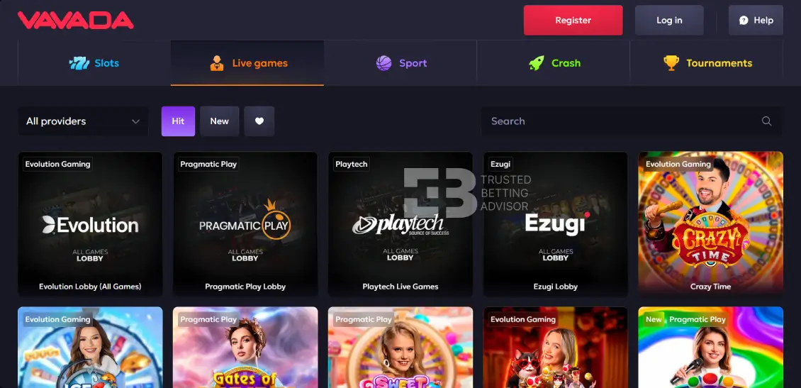 Vavada Live Casino
