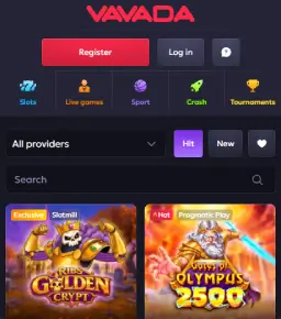 Vavada Mobile Screenshot