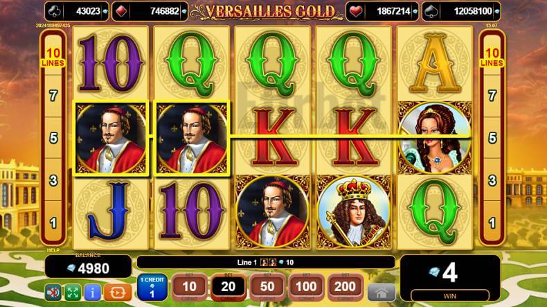 Versailles Gold slot game