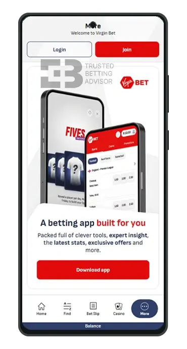 Virgin Bet App Android More Menu South Africa