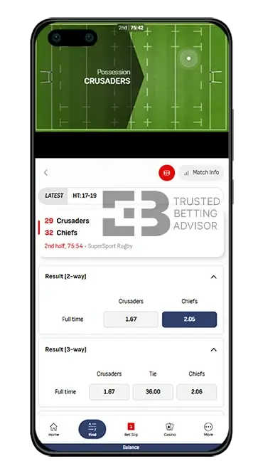 Virgin Bet App Huawei Live Rugby Betting South Africa