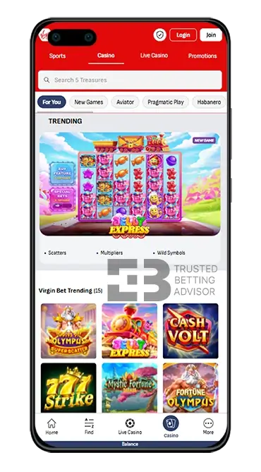 Virgin Bet App Huawei Trending Casino Games South Africa