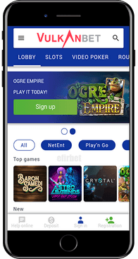 Vulkanbet mobile app for iOS