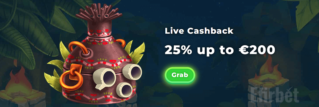 Wazamba Live Casino Cashback