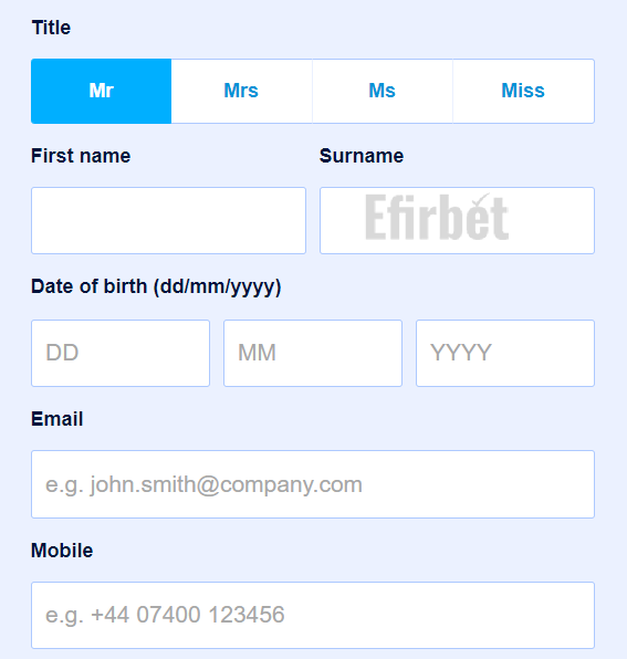 William Hill registration