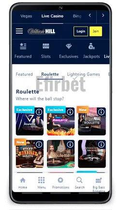 William Hill Android App Roulette Games