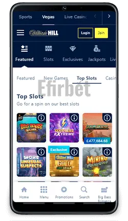 William Hill Android App Slot Gmaes