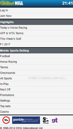 william hill мобилна версия