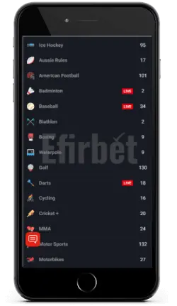 Sport bets in Winbet app for Android