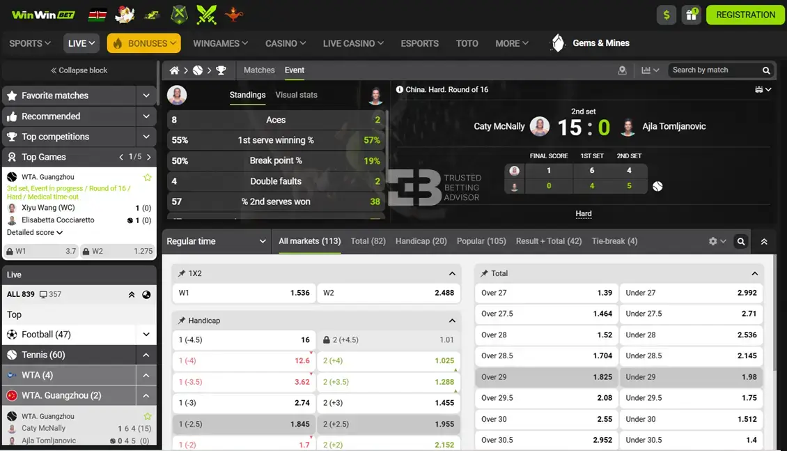 Win Win Live Betting