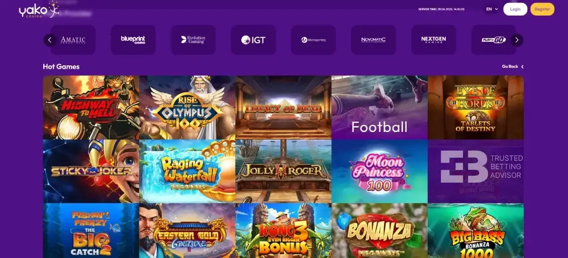 Yako Casino Hot Games