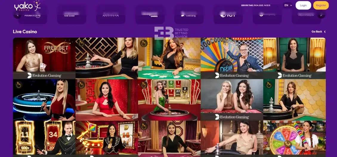 Yako Casino Live Casino